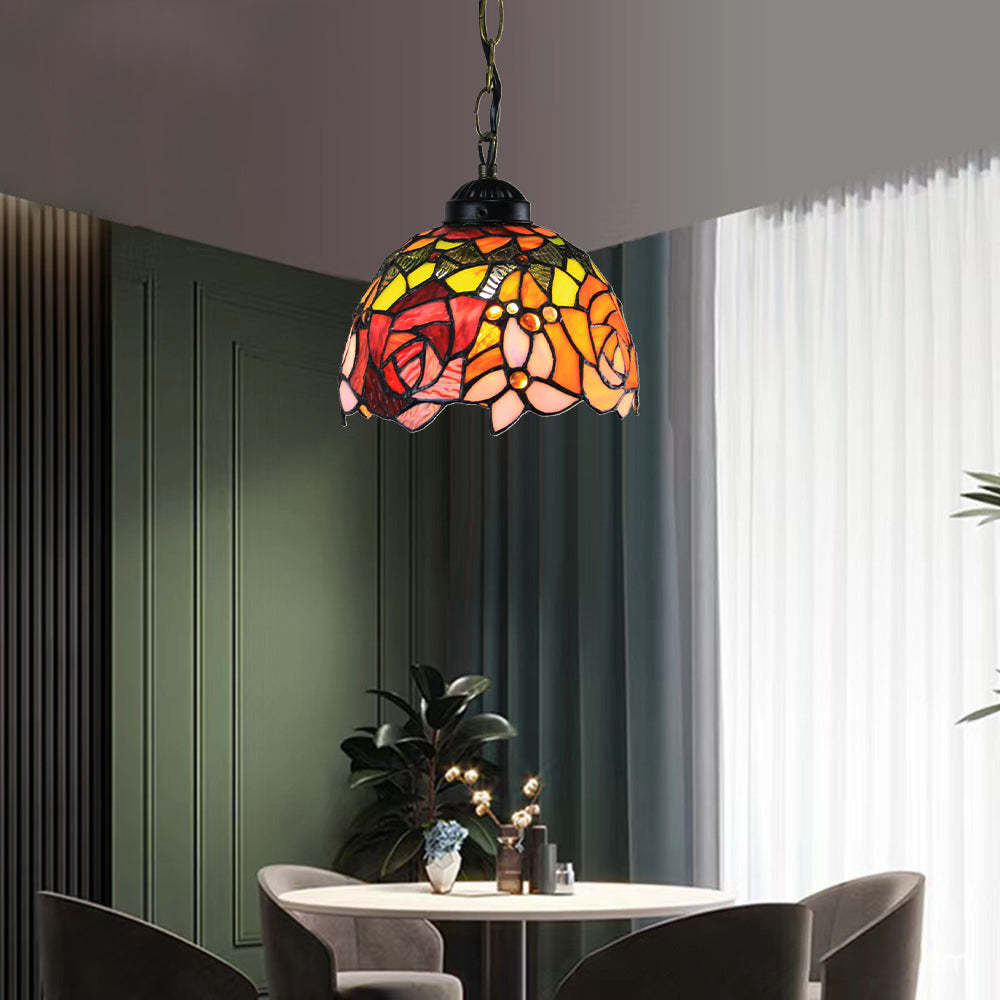 Eryn Cottage LED Pendant Light Metal Glass Living Room Bedroom