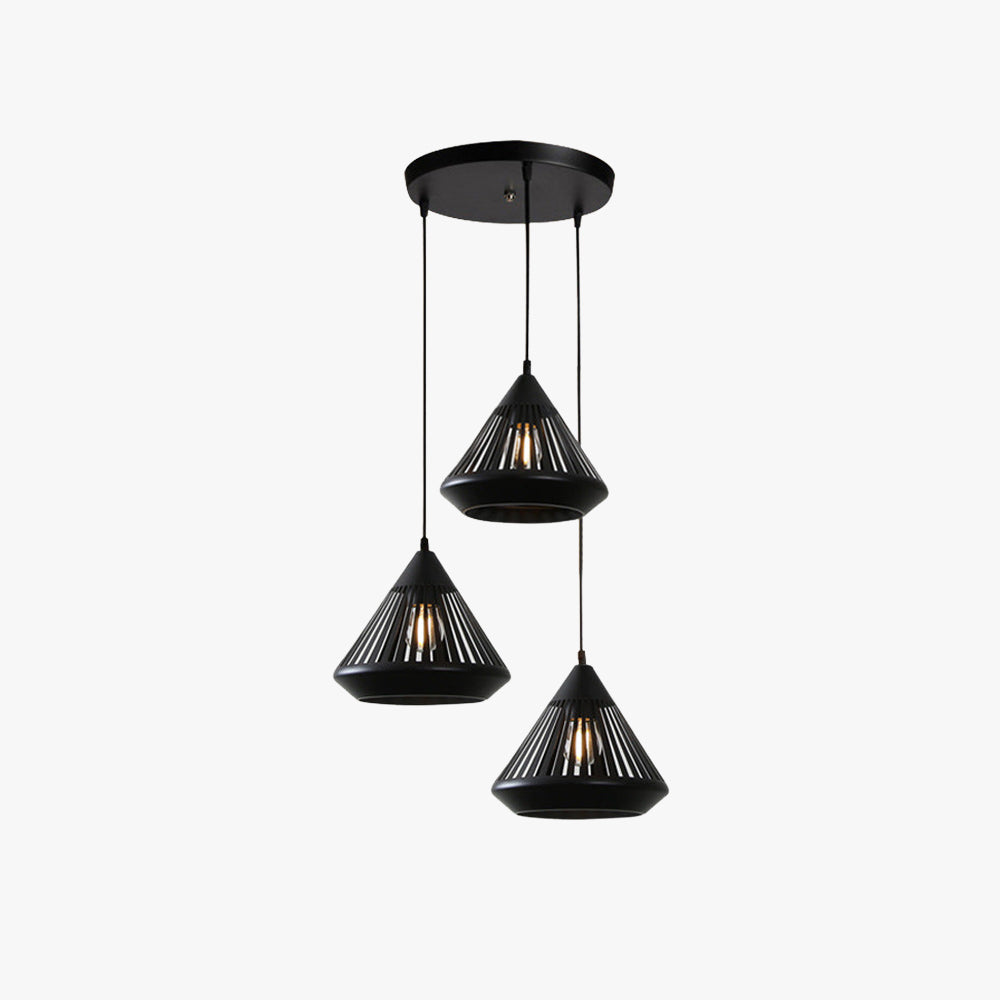 Nazifa Modern Minimalist Pendant Light Metal Black Bedroom/Bar
