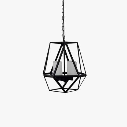 Black metal pendant light, industrial style lighting