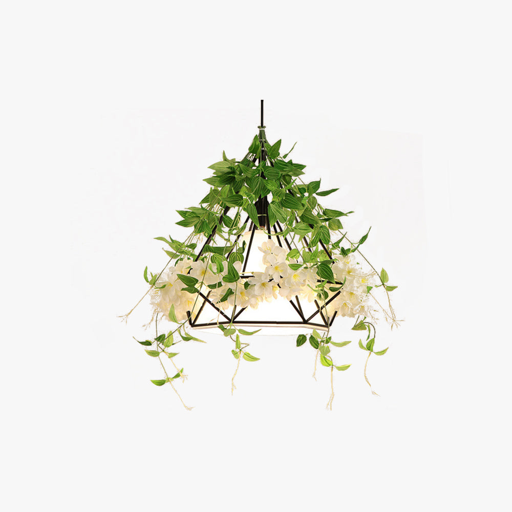 Vireo Modern Flowers LED Pendant Light Metal Living Room