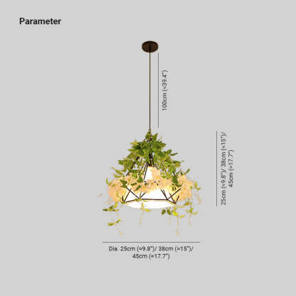 Vireo Modern Flowers LED Pendant Light Metal Living Room