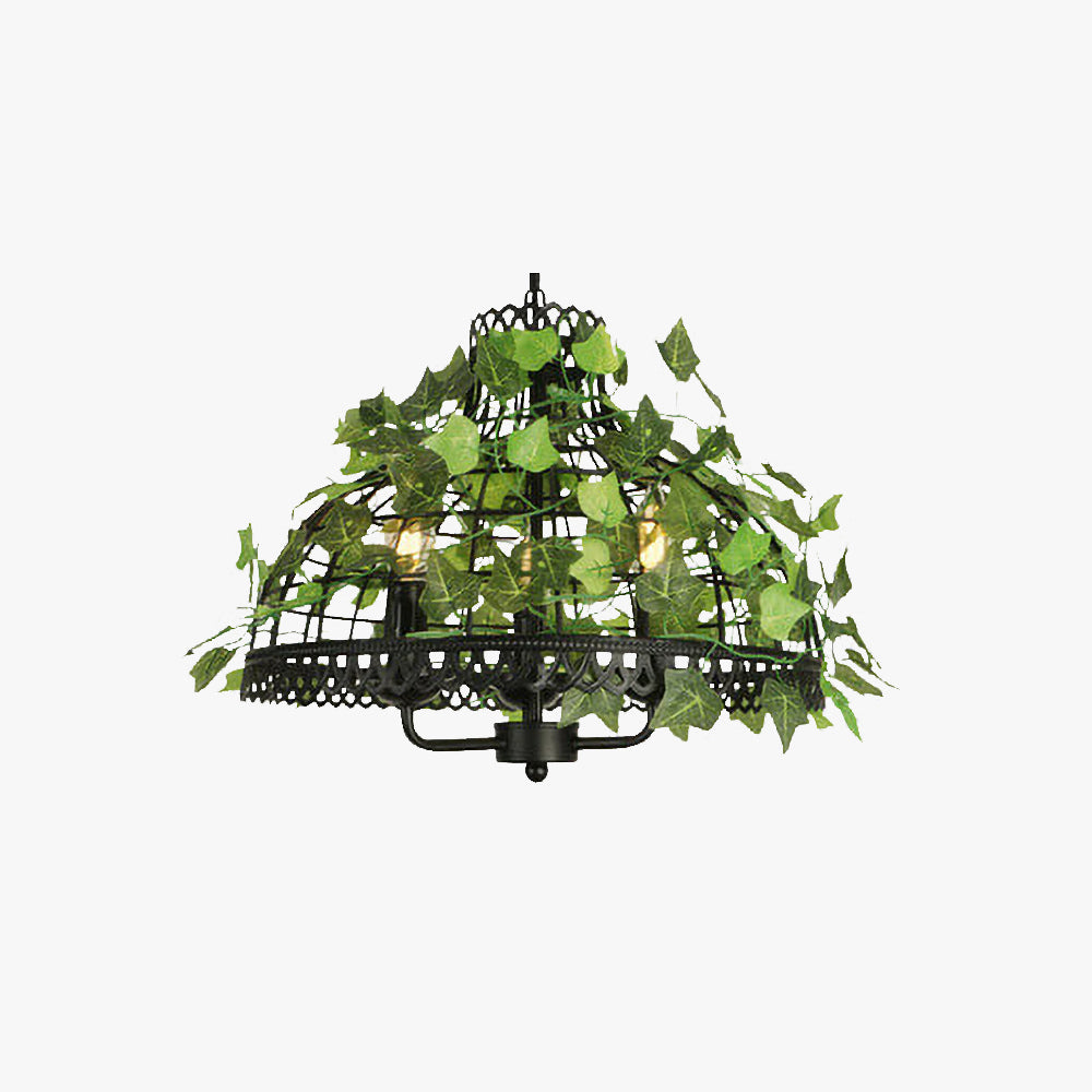 Vireo Industrial LED  Pendant Light Black Green Metal Living Room
