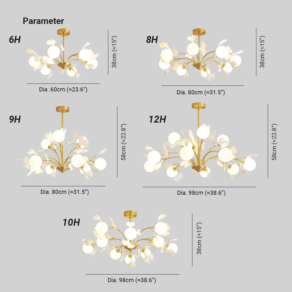 Olivia Luxury Creative Minimalist Chandelier Glass Bedroom