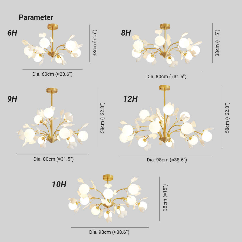 Olivia Luxury Creative Minimalist Chandelier Glass Bedroom