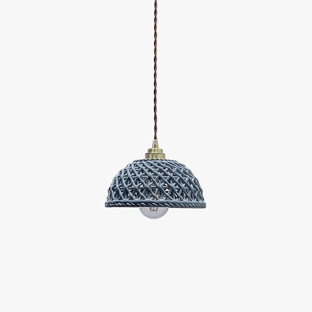 Hailie Retro Nordic Pendant Light Metal Ceramic Bar Bedroom