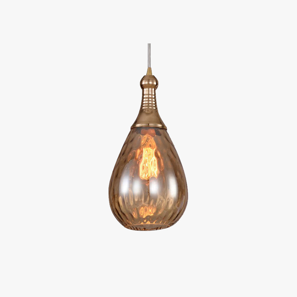 Avi Industrial Teardrop Pendant Light Brass