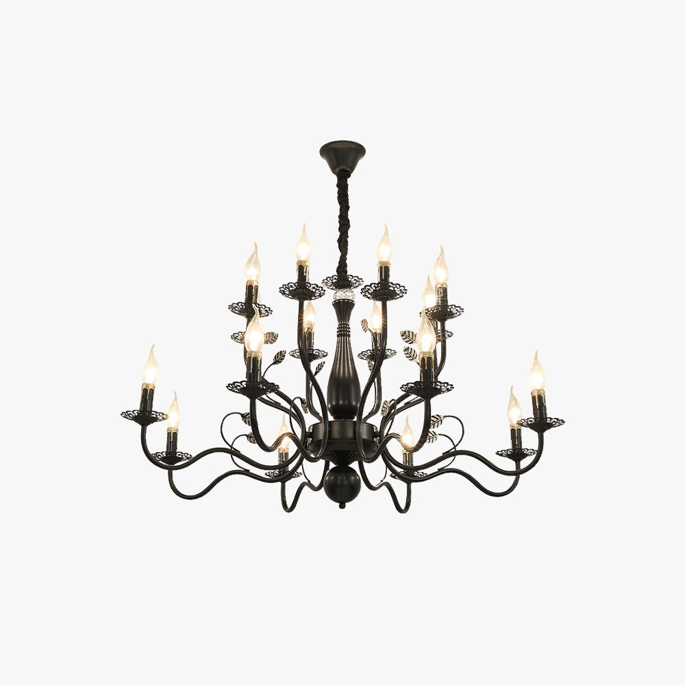 Marilyn Antique Candle Crystal Metal Chandelier