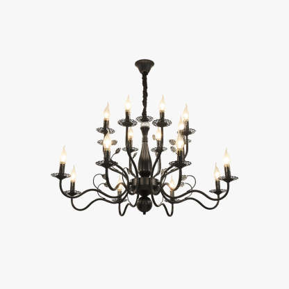 Marilyn Antique Candle Crystal Metal Chandelier