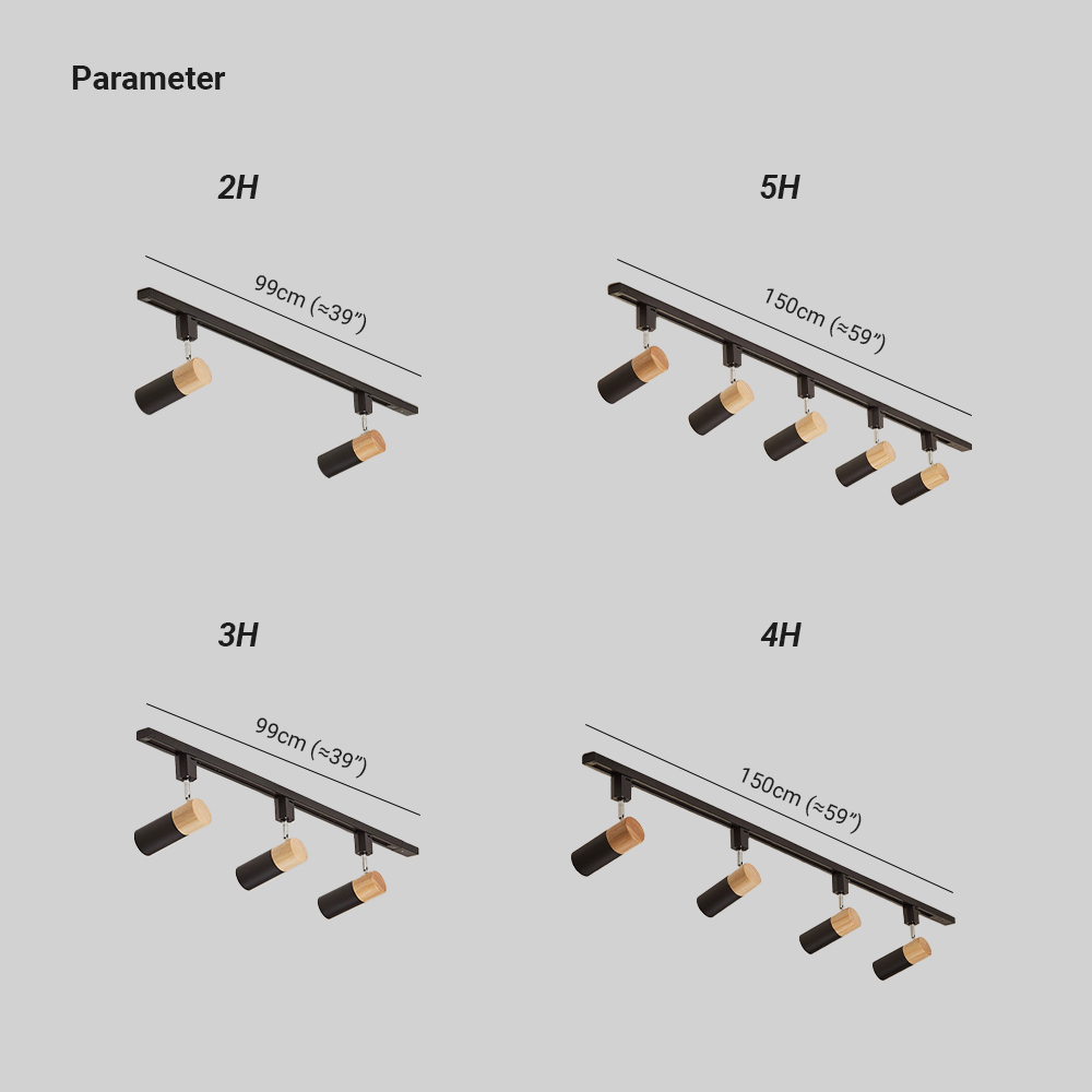 Haney Modern Tubular LED Spotlight Ceiling Light