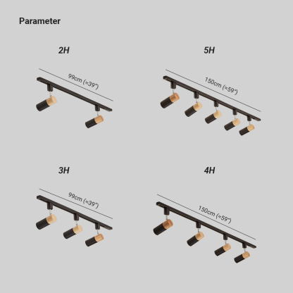 Haney Modern Tubular LED Spotlight Ceiling Light