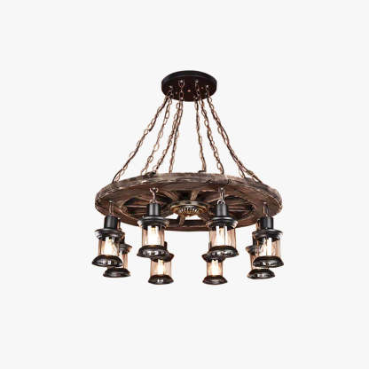 Austin Vintage Wood/Metal Pendant Light