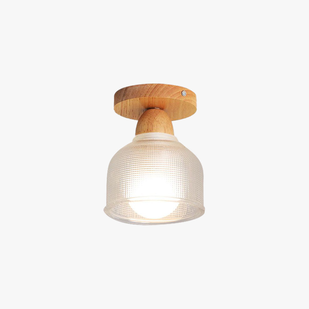 Sanna Nordic Minimalist Semi-Flush Mount Ceiling Light