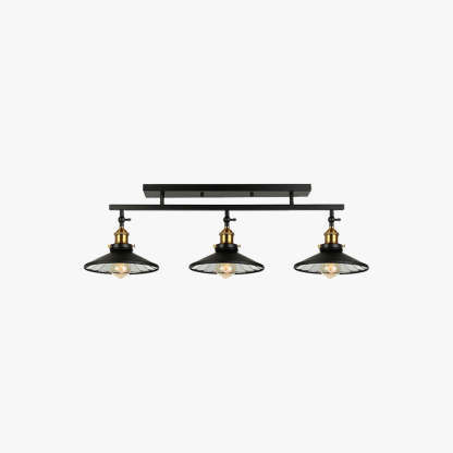 Cooley Retro Metal LED Flush Mount Ceiling Light - Black Ceiling Light