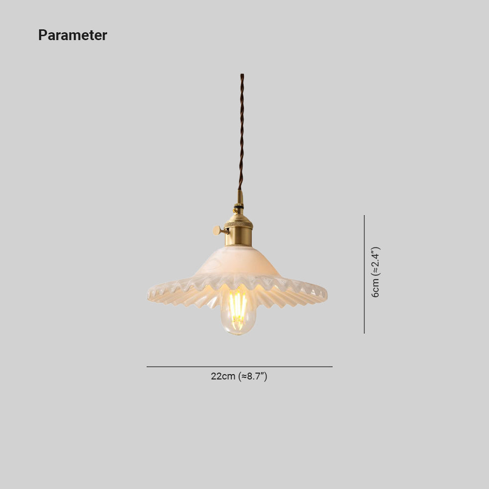 Leilani Pendant Light Metal & Glass 8.7"