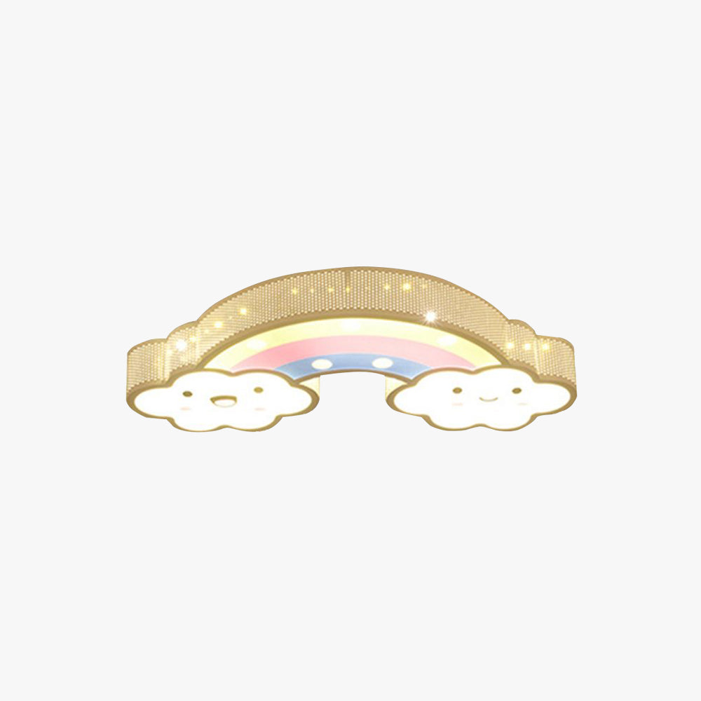 Freja Modern Rainbow/Rabbit Acrylic Flush Mount Ceiling Light