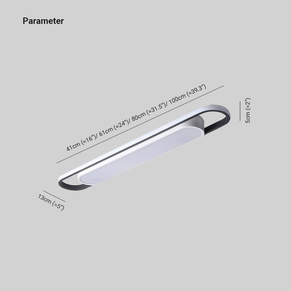 Quinn Minimalist Linear Flush Mount Ceiling Light