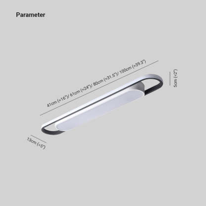 Quinn Minimalist Linear Flush Mount Ceiling Light
