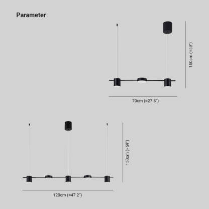 Leigh Metal Pendant Light Dimensions - Las Sola