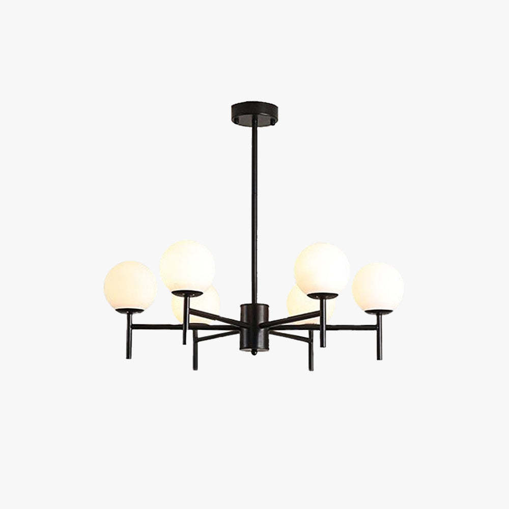 Valentina Modern Ball Glass Metal Chandelier