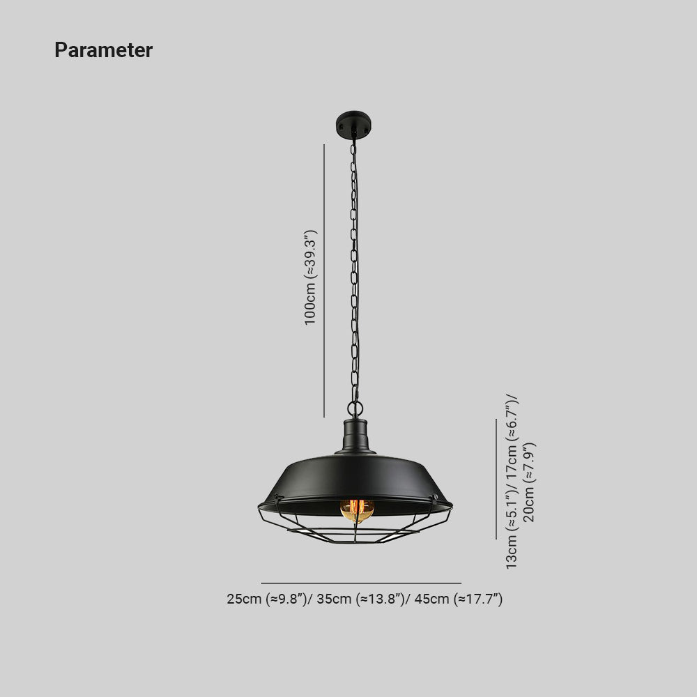 Alessio Farmhouse Pendant Dimensions