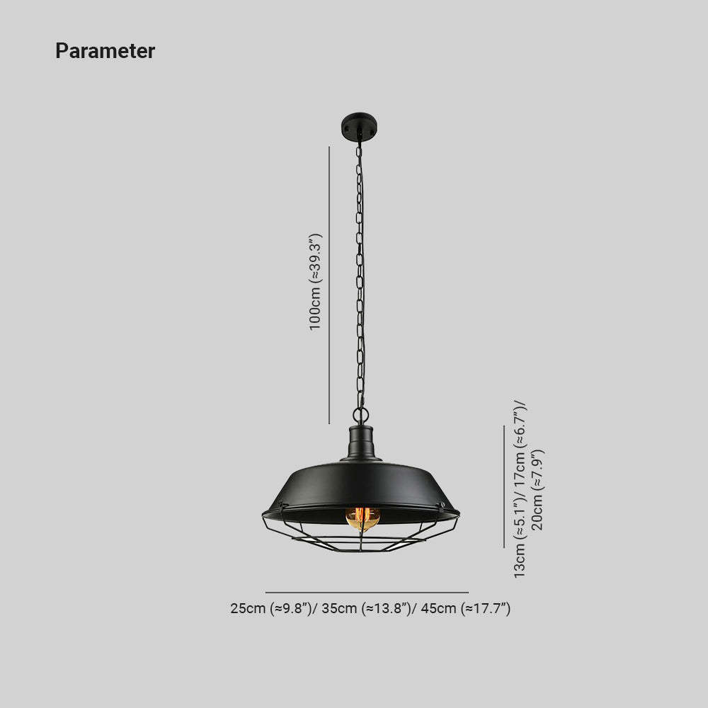 Alessio Farmhouse Pendant Dimensions