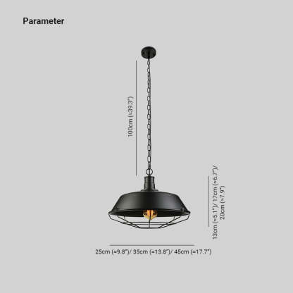 Alessio Farmhouse Pendant Dimensions