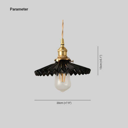 Alessio Black Pendant Light dimensions