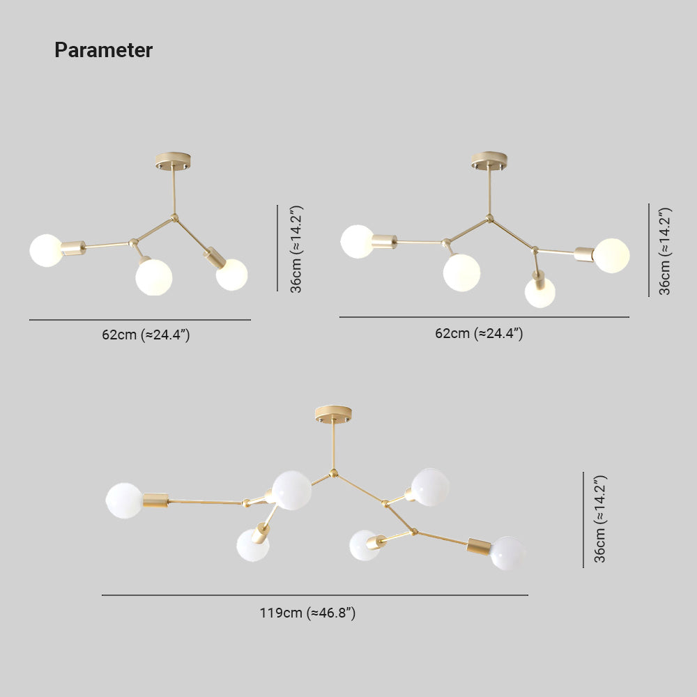 Valentina Industrial Bubbles Chandelier
