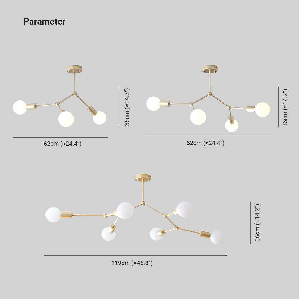 Valentina Industrial Bubbles Chandelier