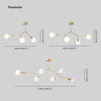 Valentina Industrial Bubbles Chandelier