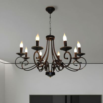 Silva Vintage Mental Candle Chandelier