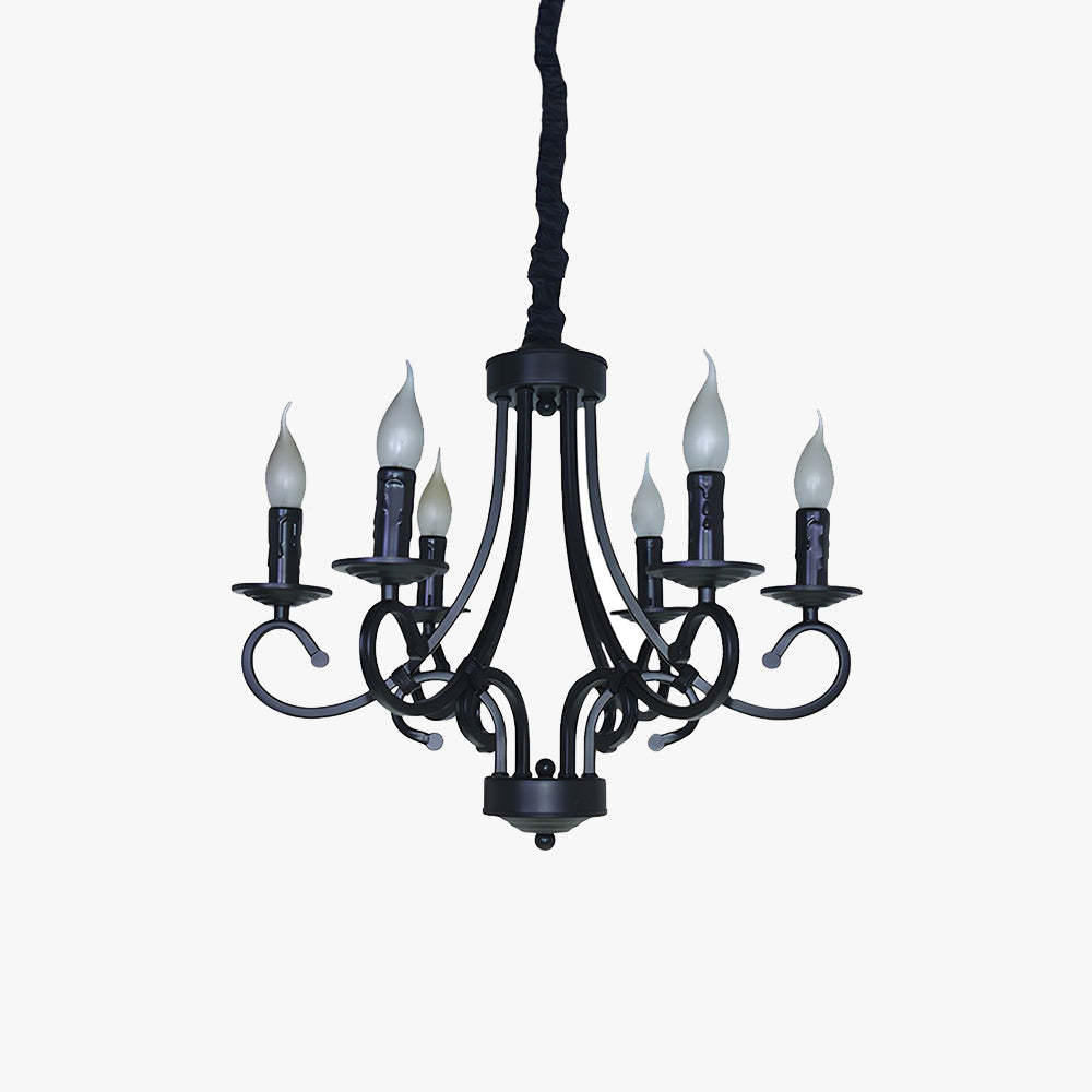 Silva Vintage Mental Candle Chandelier