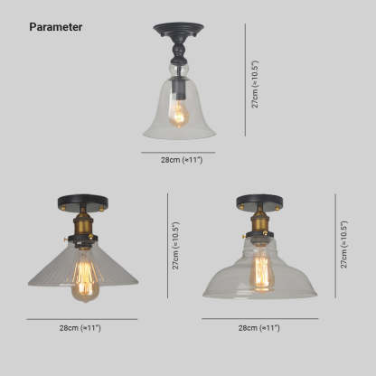 Alessio Flush Mount Ceiling Light dimensions