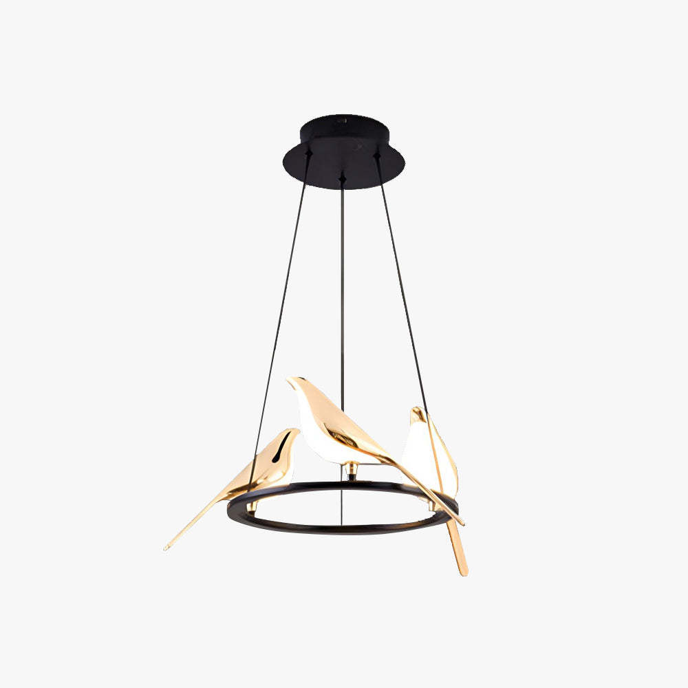 Bird Pendant Light, Art Deco Style