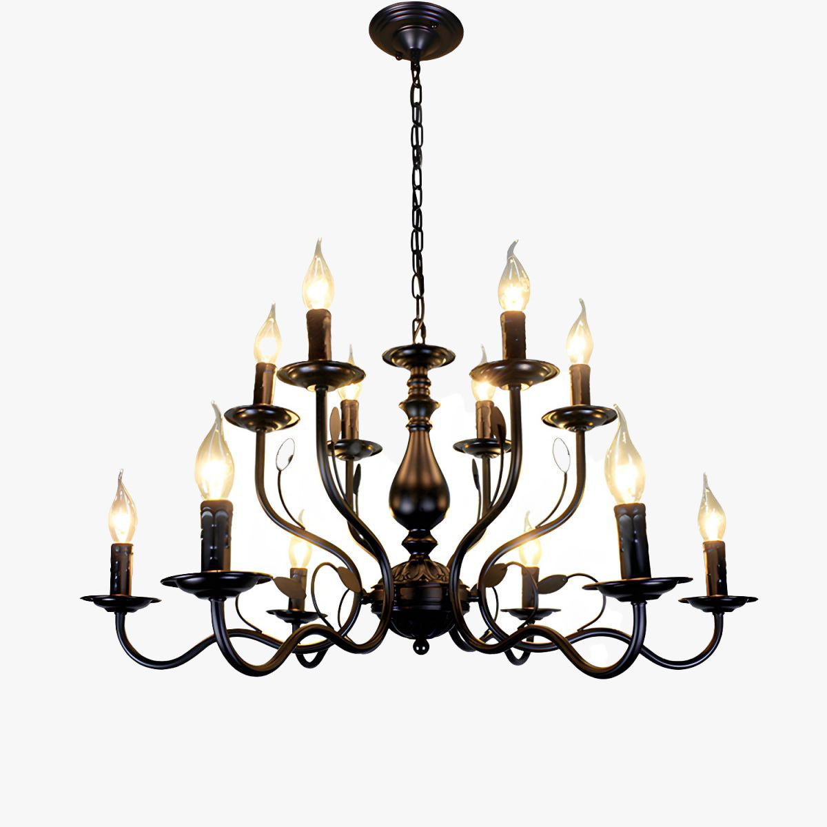 Silva Transitional Candle Chain Chandelier