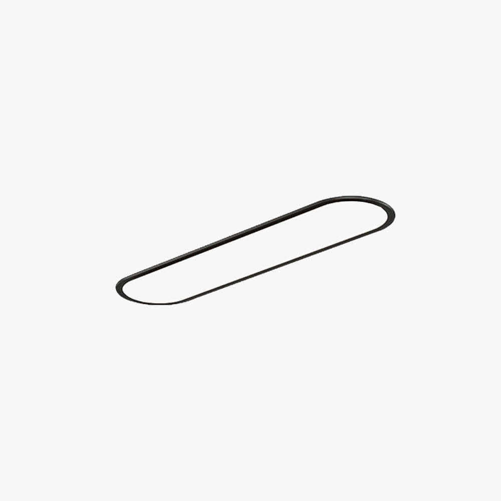 Edge Minimalist Thin Oval Flush Mount Ceiling Light