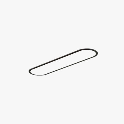 Edge Minimalist Thin Oval Flush Mount Ceiling Light