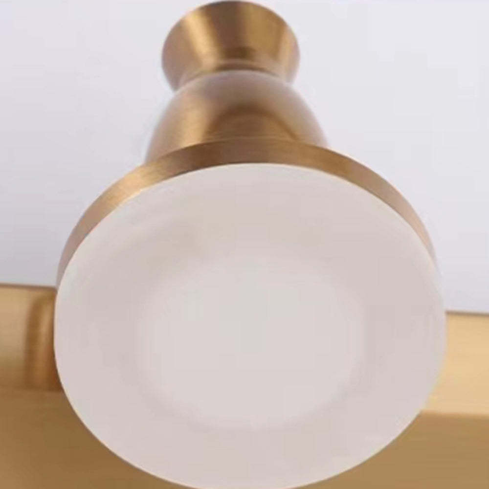 Leigh Luxury Multi Metal Mirror Front Wall Lamp, Brass