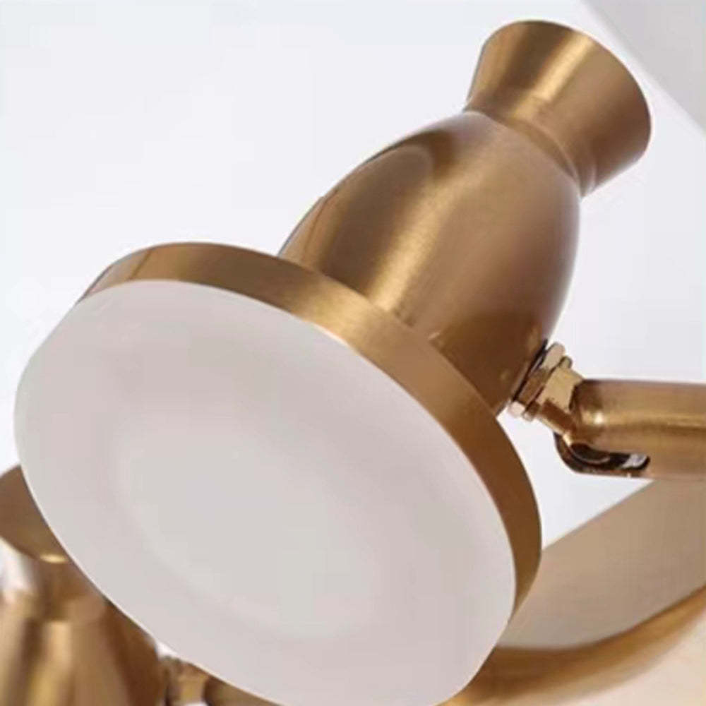 Leigh Luxury Multi Metal Mirror Front Wall Lamp, Brass