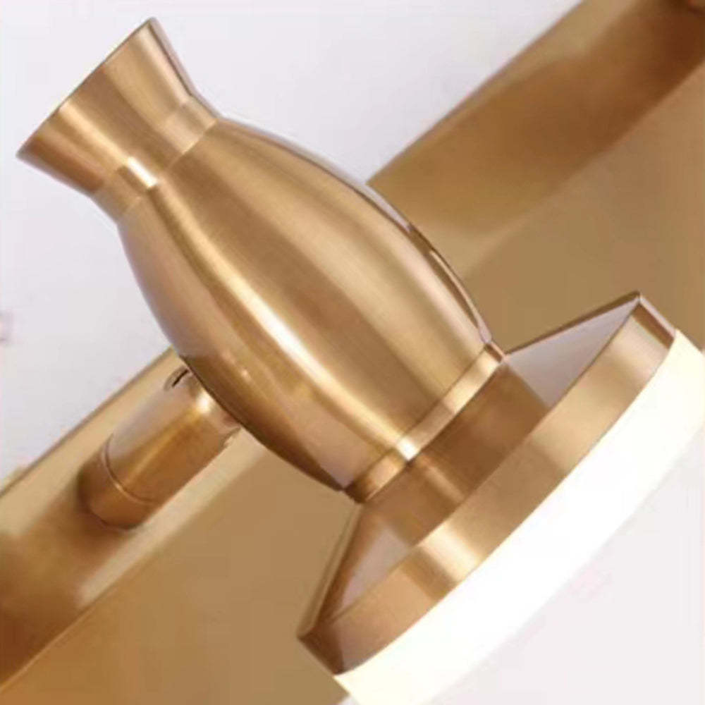 Leigh Luxury Multi Metal Mirror Front Wall Lamp, Brass