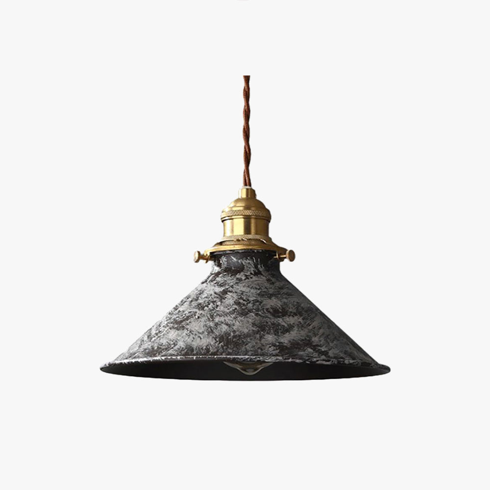 Alessio Vintage Pendant Light Alessio Aged Rusty Vintage Rustic Finish Pendant Light, 3 Style