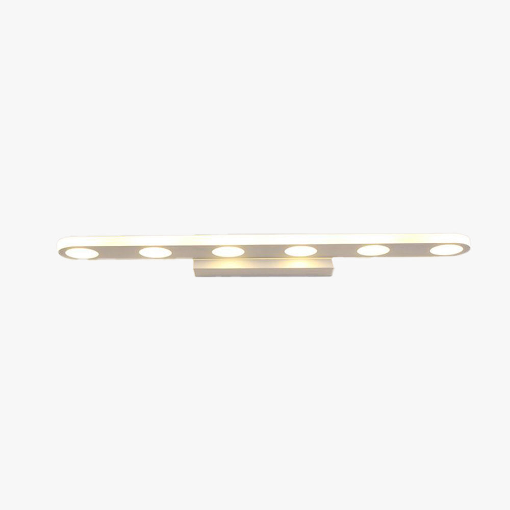 Leigh Modern Oval  Metal/Acrylic Bedroom Wall Lamp, White
