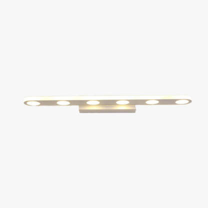 Leigh Modern Oval  Metal/Acrylic Bedroom Wall Lamp, White