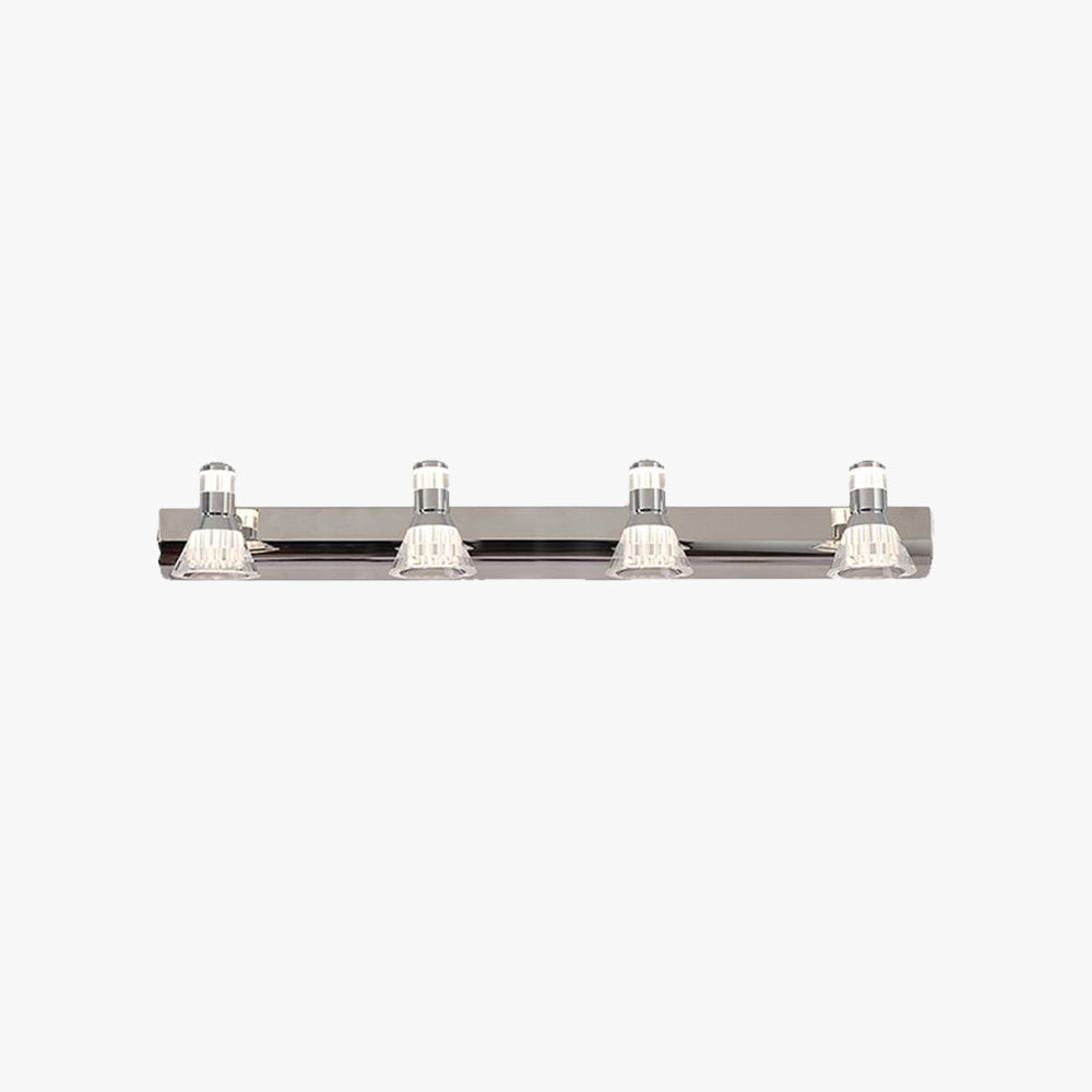 Kristy Conic Modern Multi Metal Mirror Front Vanity Wall Lamp