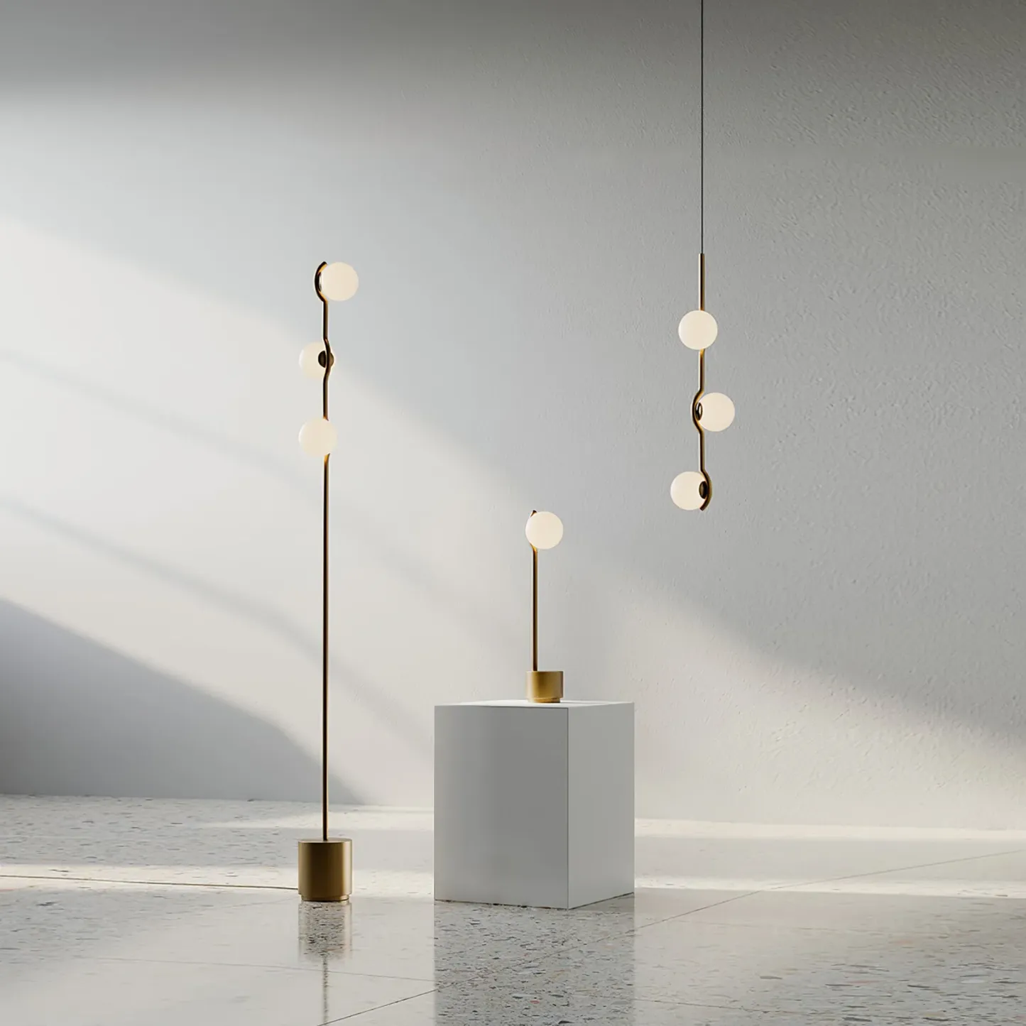 Alessio Minimalism Metal Glass Pendant Light Dining Room Bedroom