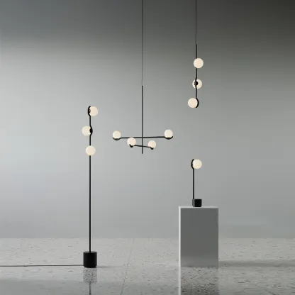 Alessio Minimalism Metal Glass Pendant Light Dining Room Bedroom