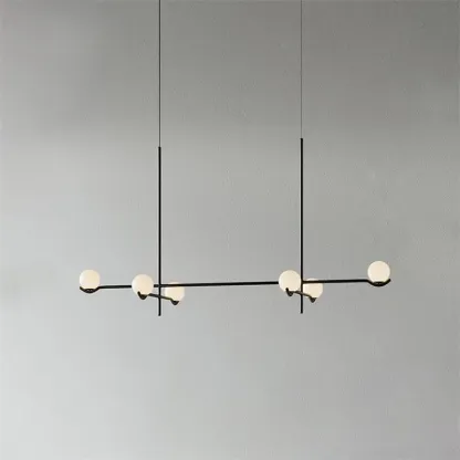 Alessio Minimalism Metal Glass Pendant Light Dining Room Bedroom