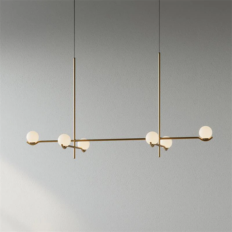Alessio Minimalism Metal Glass Pendant Light Dining Room Bedroom