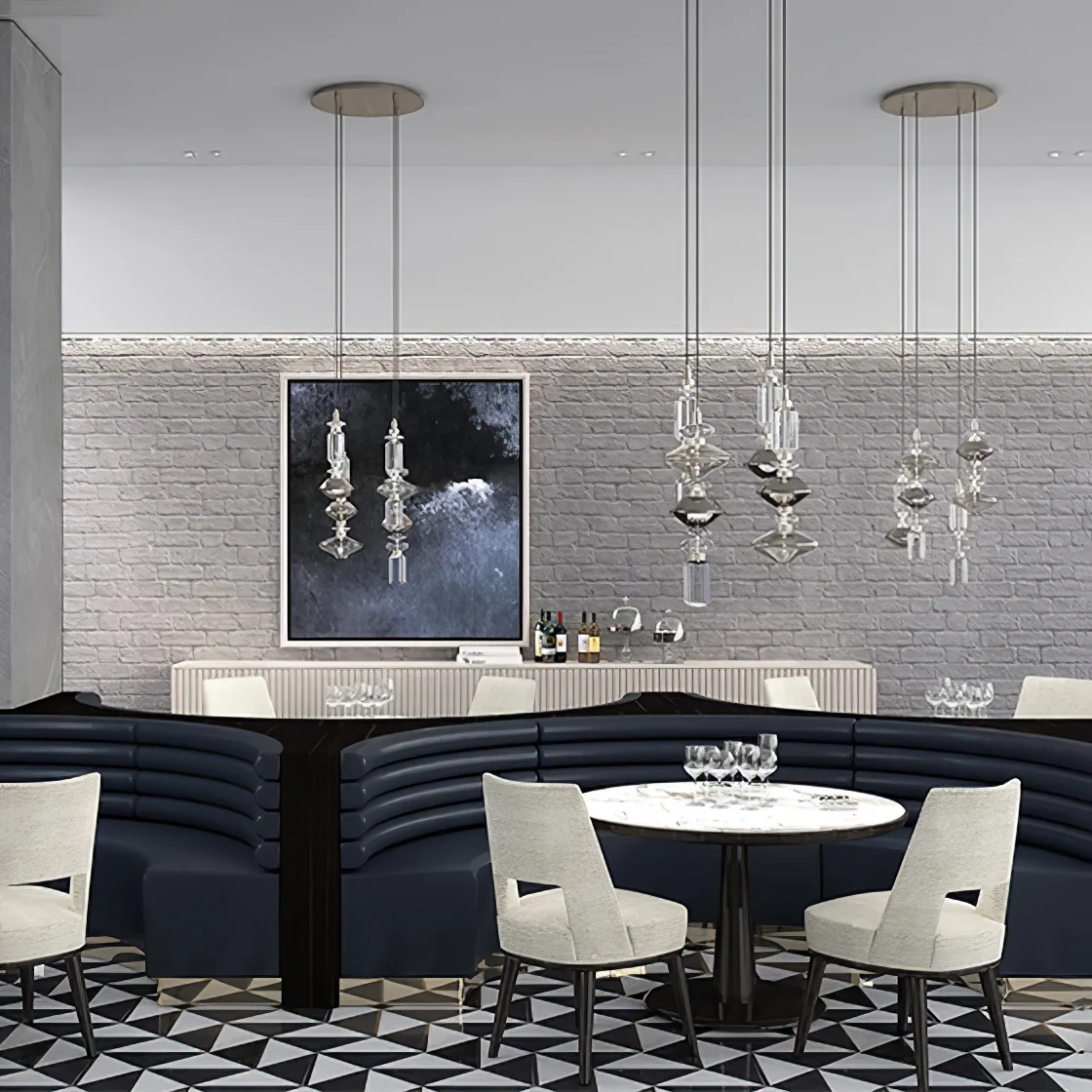 Alessio Vintage Metal Glass Pendant Light Bedroom Living Room