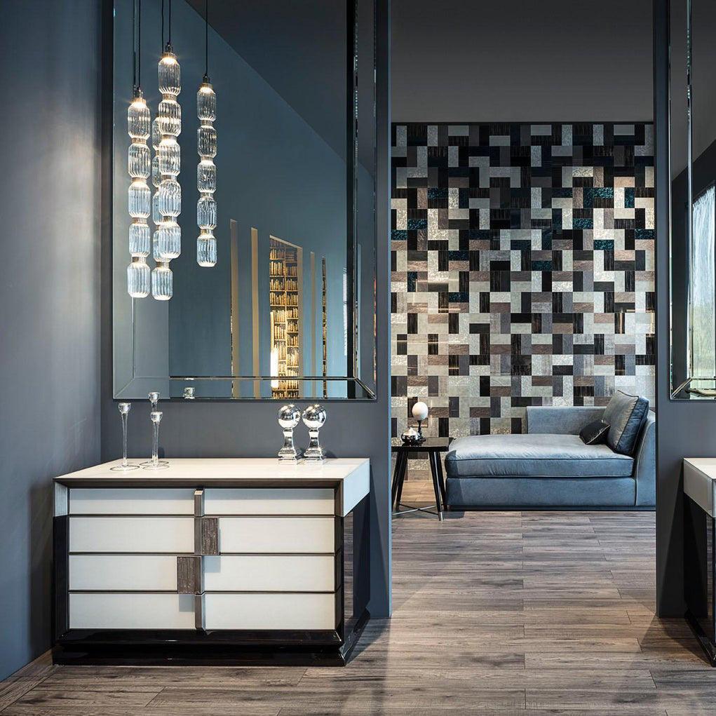 Alessio Vintage Metal Glass Pendant Light Bedroom Living Room